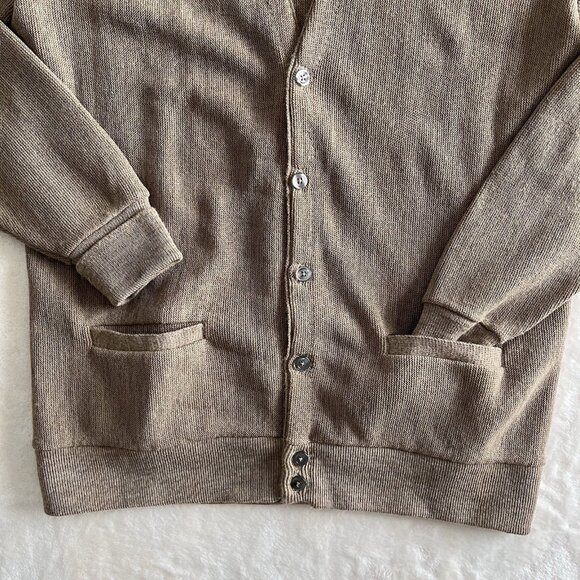 Towncraft Brown Men's Cardigan Sweater - Picture 3 of 7